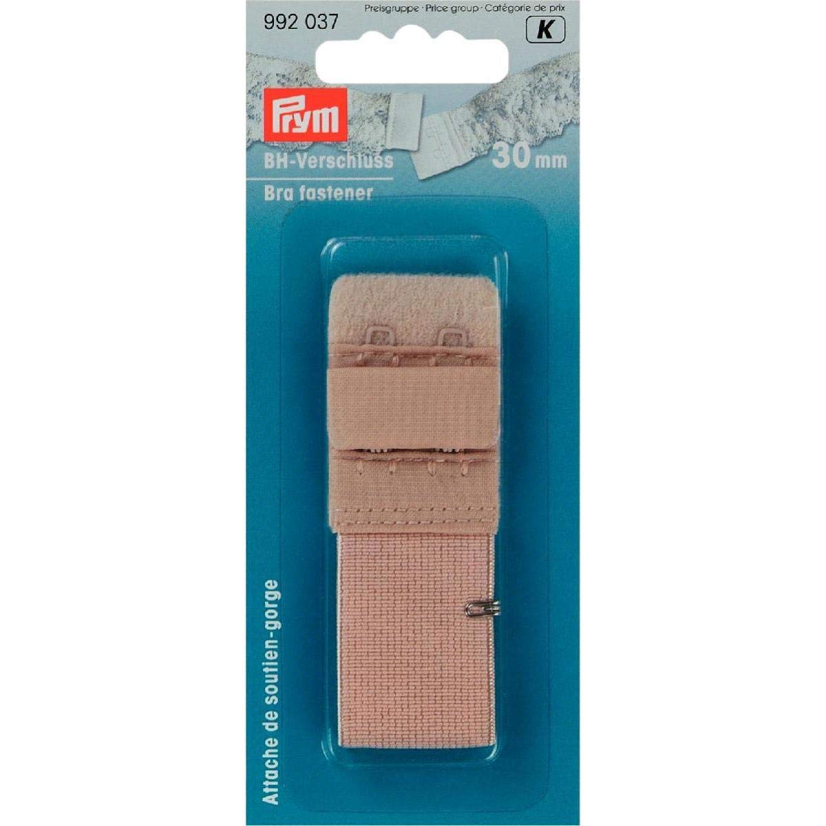 Prym Nude Bra Fastener, 30 Mm, Haut, 1 Stück