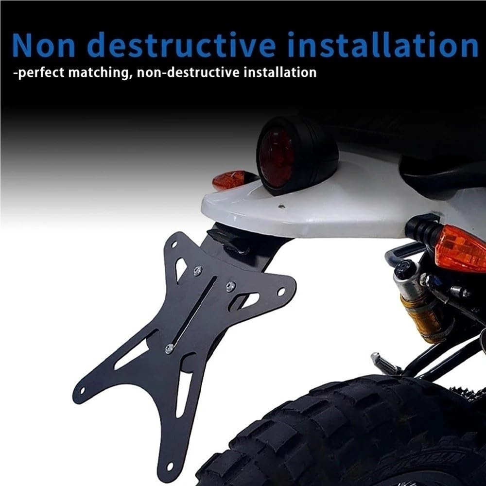 Soporte Portamatricula Soporte de matrícula Motocicleta Elimin para Fantic para Caballero para Scrambler para Rally 125 250 500