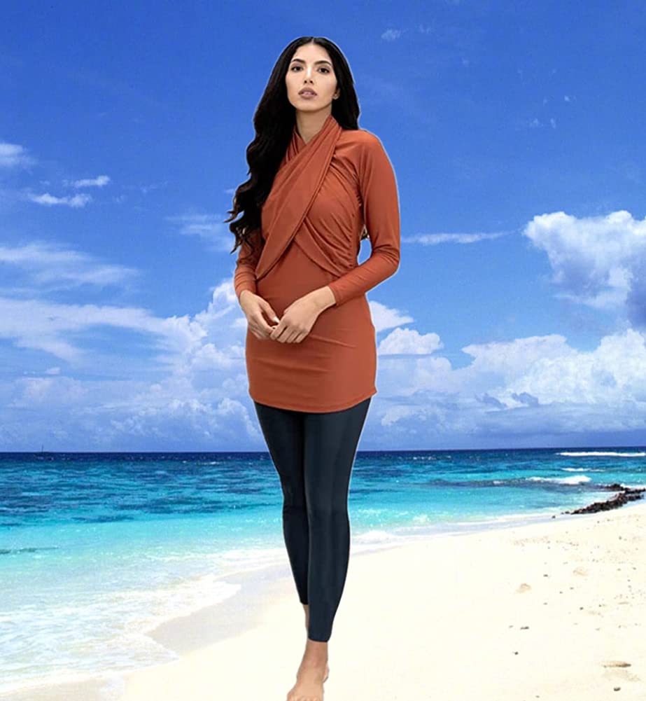 Modesto Costumi Da Bagno Hijab Copertura Completa Costume Da Bagno Costume Da Bagno Beachwear Bikini Musulmano Costume Da Bagno
