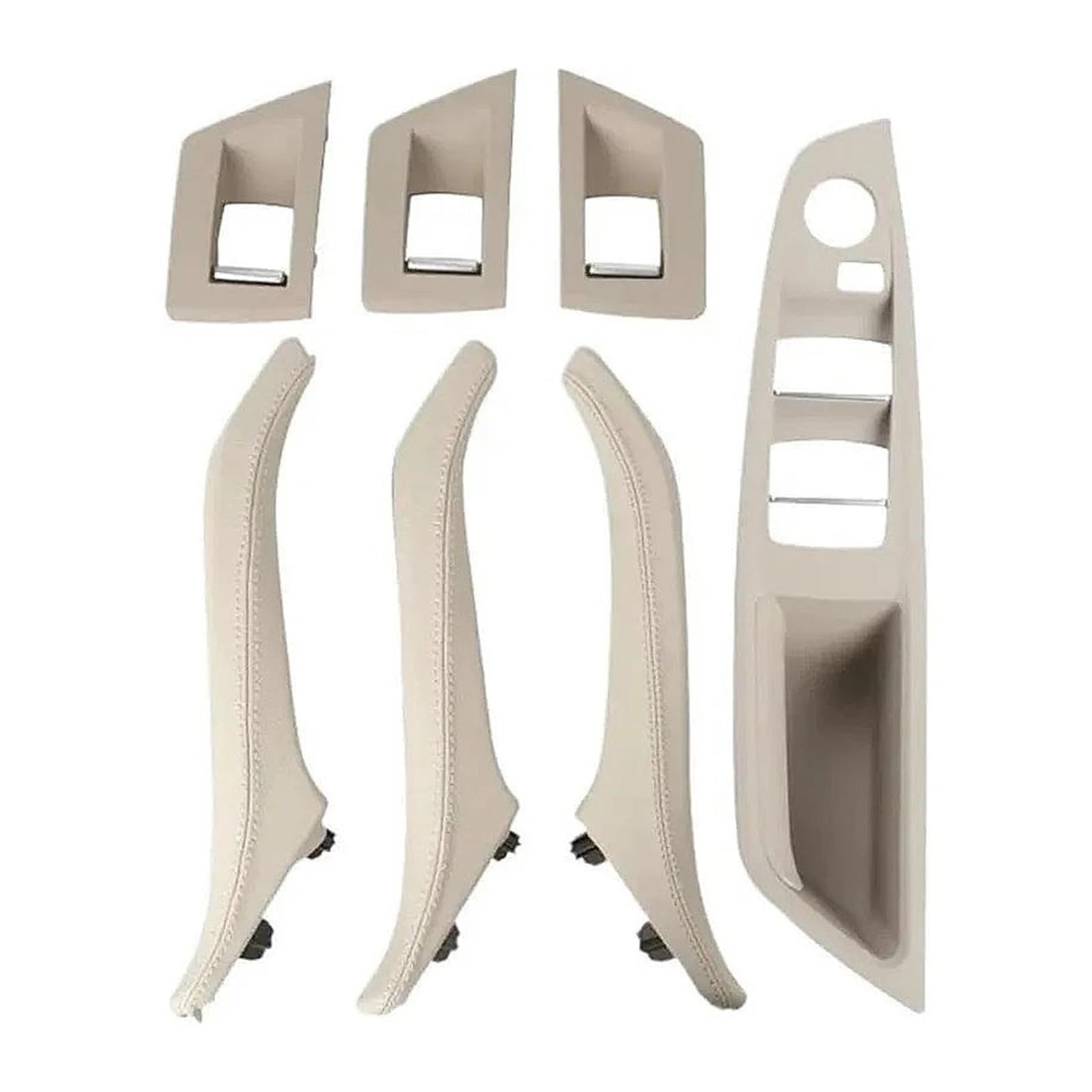 Trqiimpbh Oyster Car Interior Door Handles 51417225867 For 5 Series For F10 For F11 For 520I For 523I For 525I 2010-2017 Car Front Right Interior Door 51417225866(Oyster)
