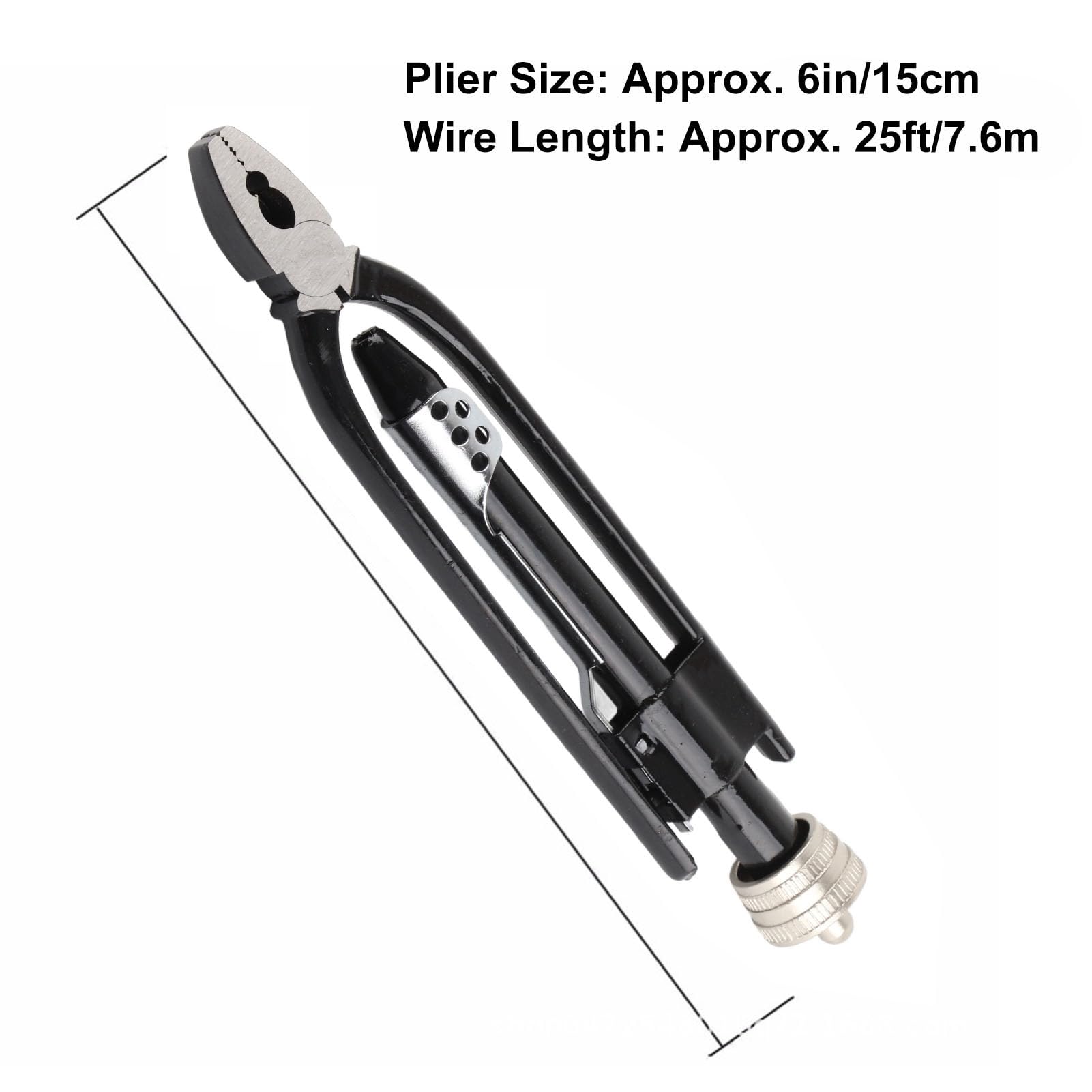 Pinza para Alambre de Seguridad de 6 Pulgadas, Alicates Industriales de Acero de Alto Carbono para Automóviles y Aeronaves