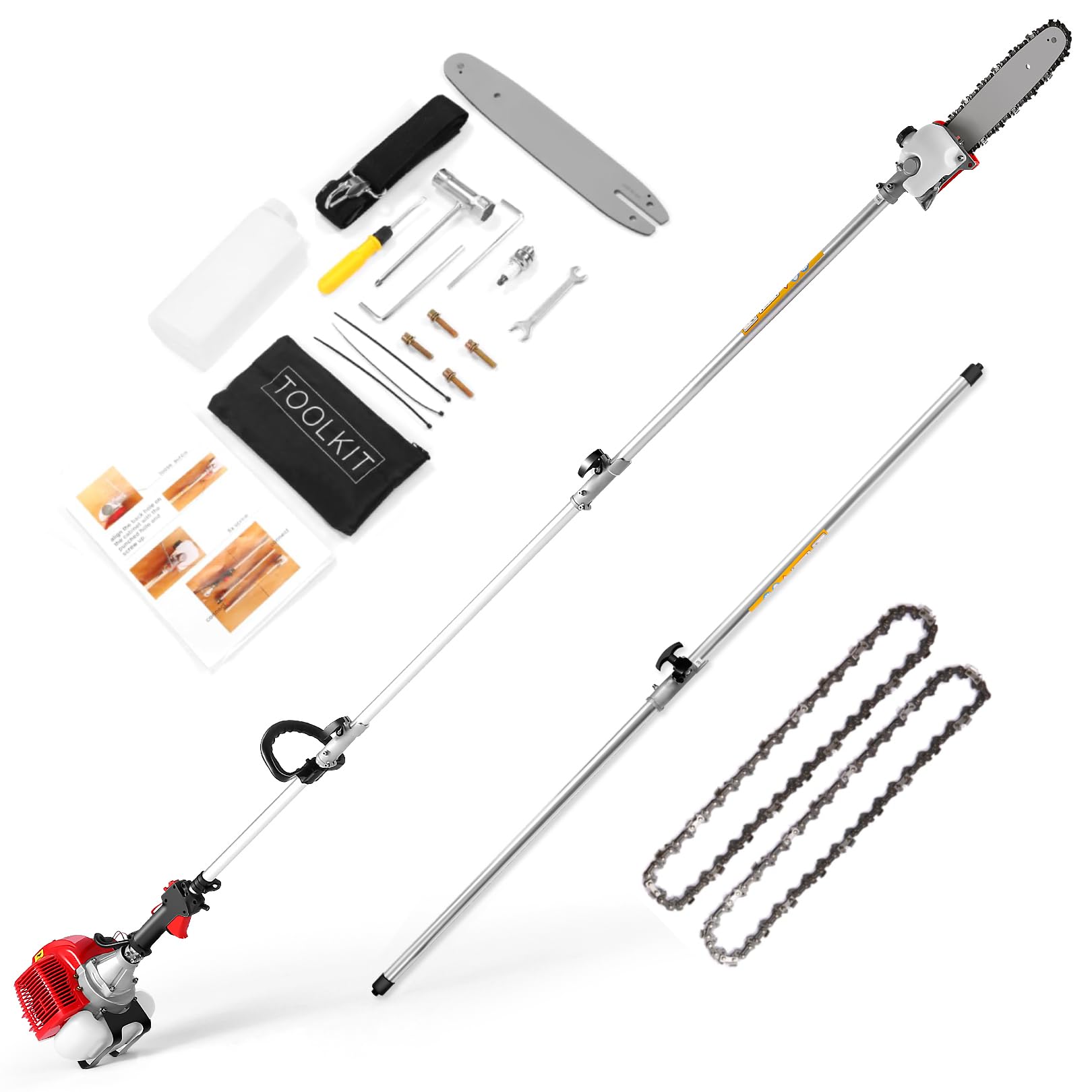 Best Professional Gas Pole Saws: Expert Review & Guide 4 COOCHEER Pole Saw Gas Powered