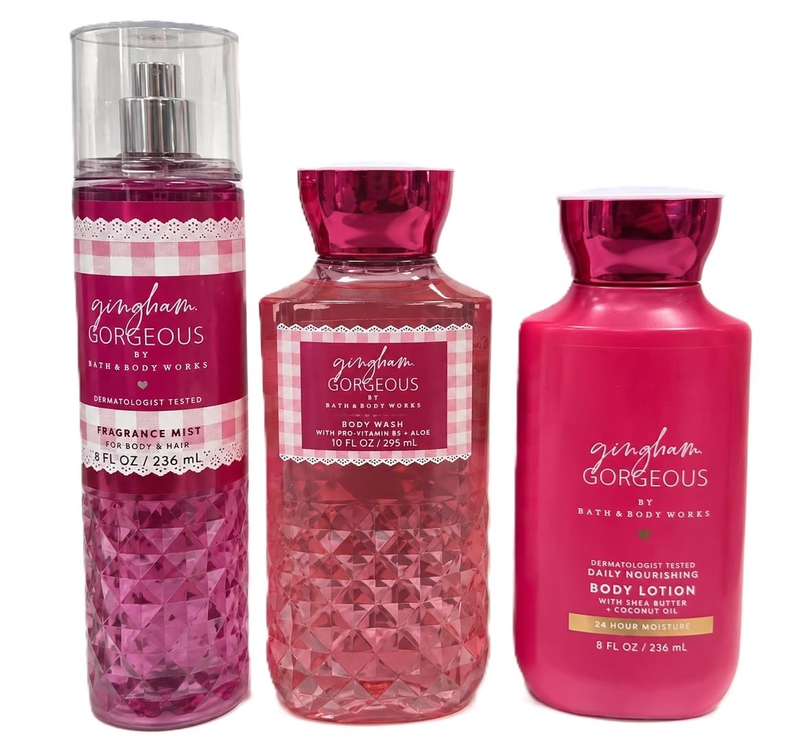 Amazon.com : Bath & Body Works Gingham Gorgeous Trio Gift Set