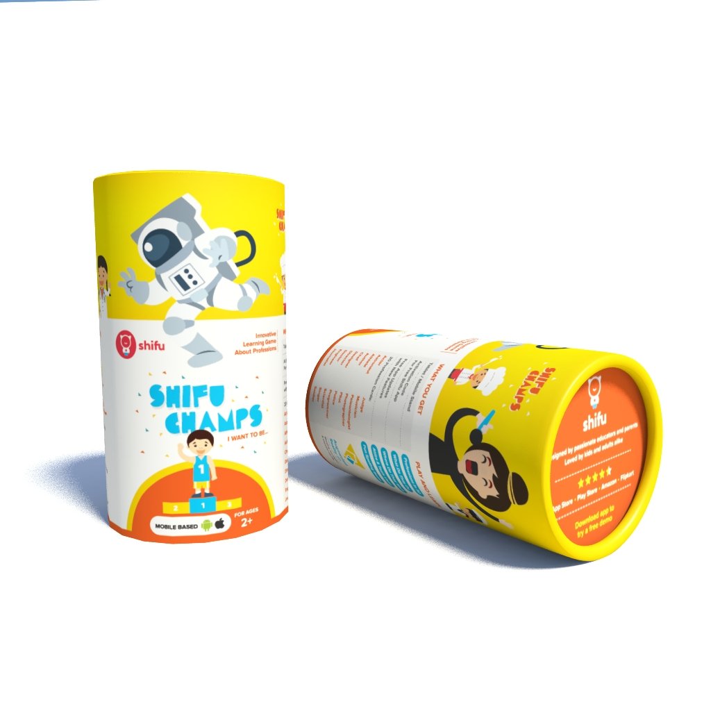 Shifu Champs Ar Educational 4D Game For Toddlers 20 Cards, Toy Gift For Kids, Age 2+, Multi-Colour, Shifu012