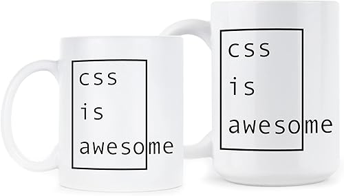 Miniatura 2 de We Got Good CSS is Awesome Mug Coder Taza de café Programador Taza Divertida Codificación Regalos