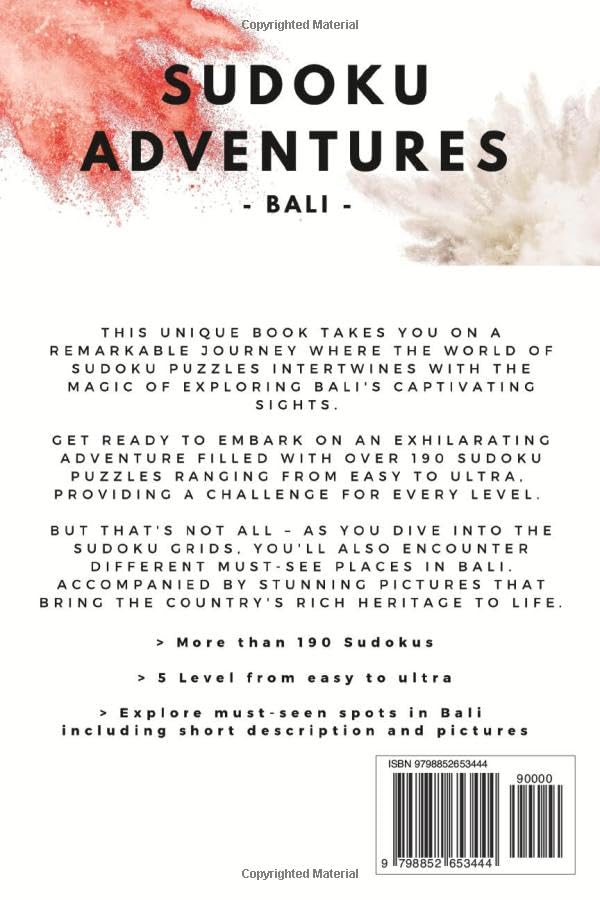 Miniatura 2 de Sudoku Adventures Unraveling Bali's Must-Visit Places