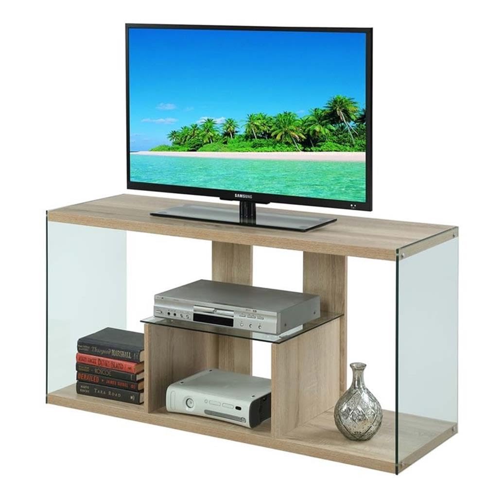 Convenience Concepts SoHo TV Stand, Weathered White