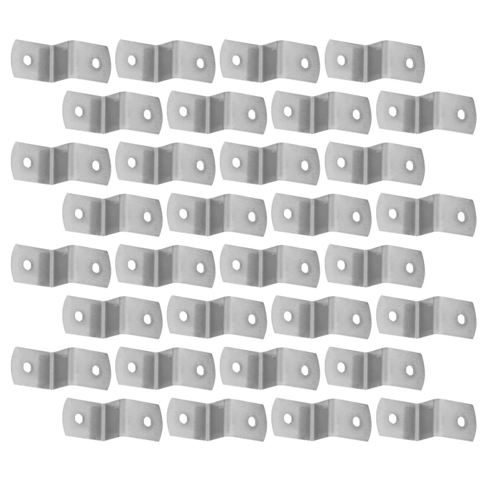 Offset Canvas Clips 300pcs Picture Framing Mirror Clips Silver Z Shape Canvas Painting Mounting Clips for Picture Frames Canvas Framing Hardware