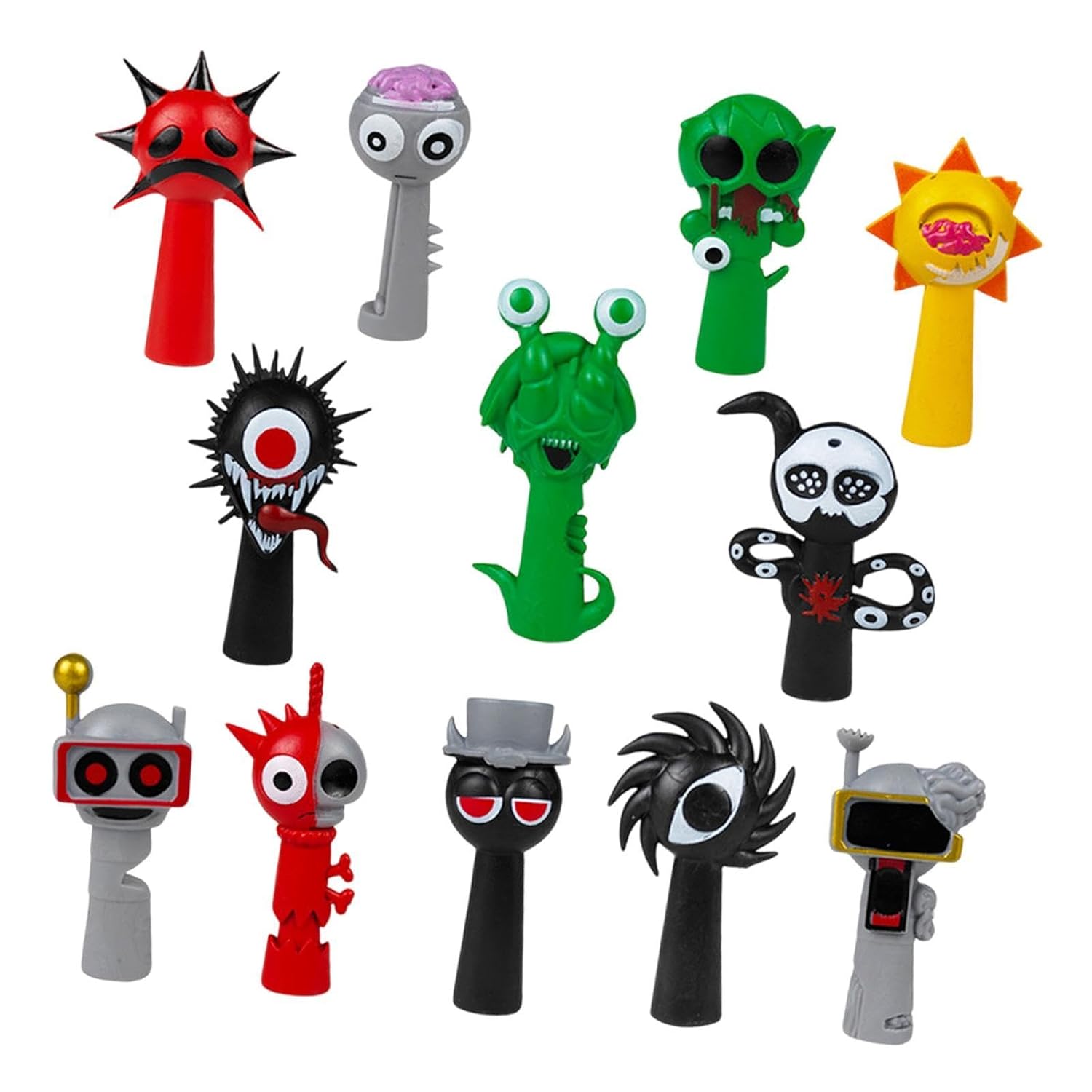 12x Sprunki Figures Ornament Fun Game Figures Cute for Kids Adults Game Fans| Toys & Hobbies Toy Review India (Iknoor World )