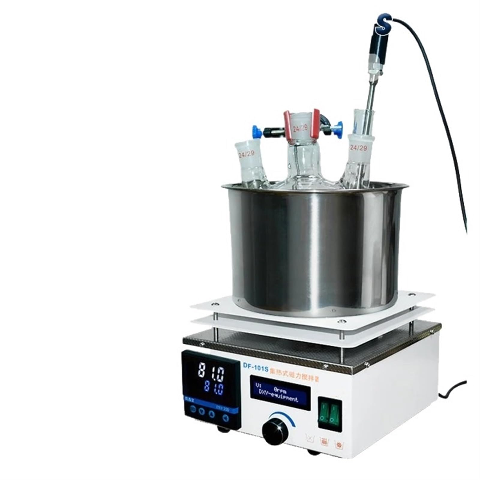 Zxzzas Bianco Magnetic Stirrer, Heating Magnetic Stirrer Df-101A Df-101S Df-101St Laboratory Tank Heating(Df-101S)