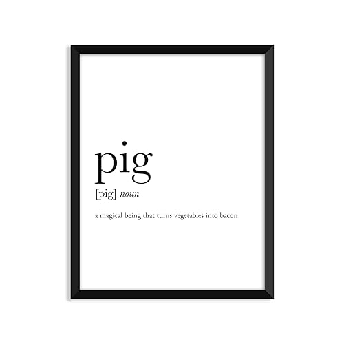 Pig definition Unframed art print poster or greeting card