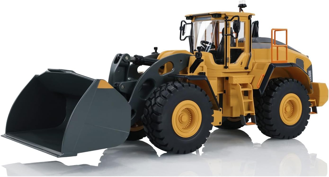 s-idee® E592 Volvo Rc Pale gommate in metallo 1:16 4WD Volvo L260H Double
