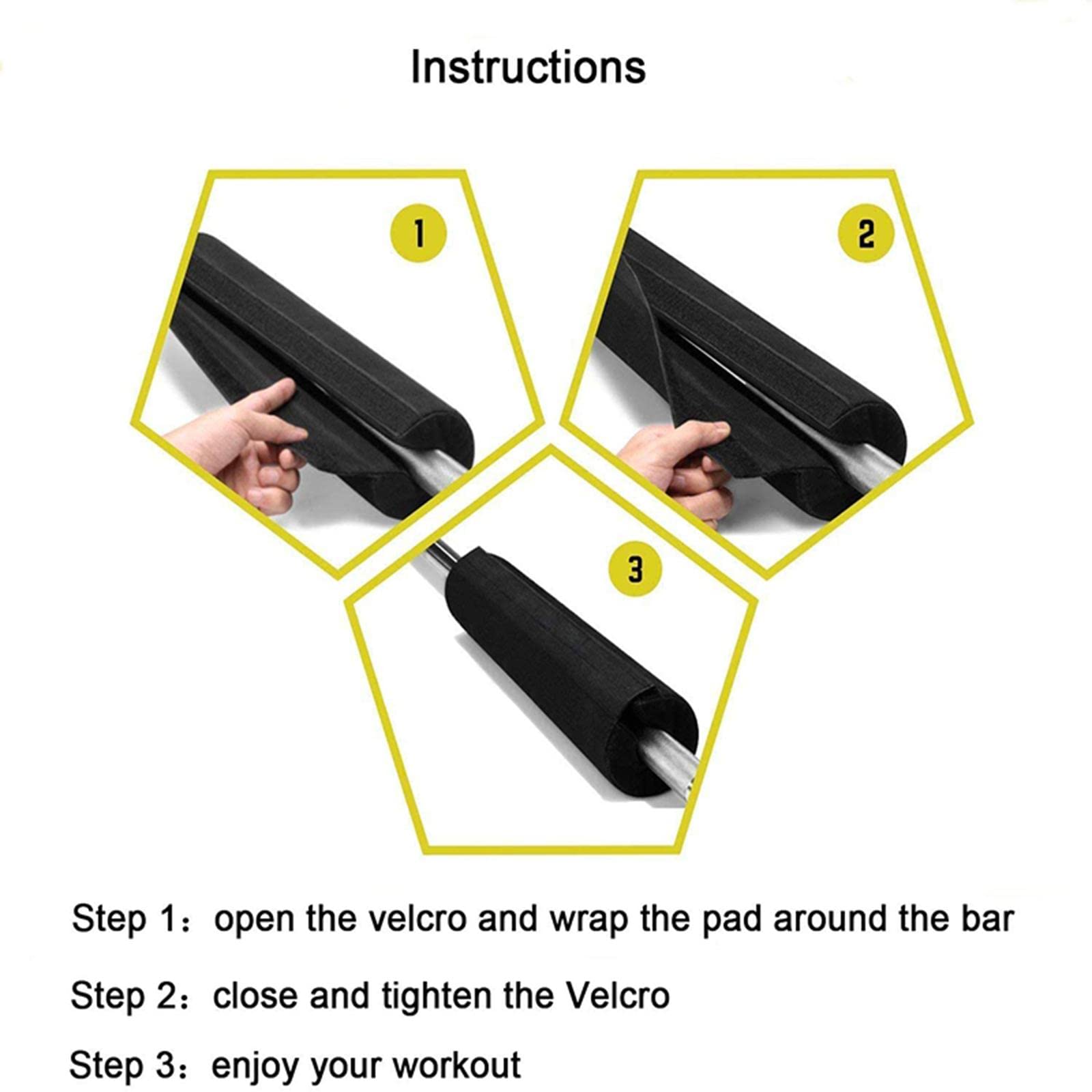 rockible Spugna Spessa Squat Pad Fitness Protettiva Allenamento per Bilanciere Morbido in Nylon per Affondi Hip Thrust