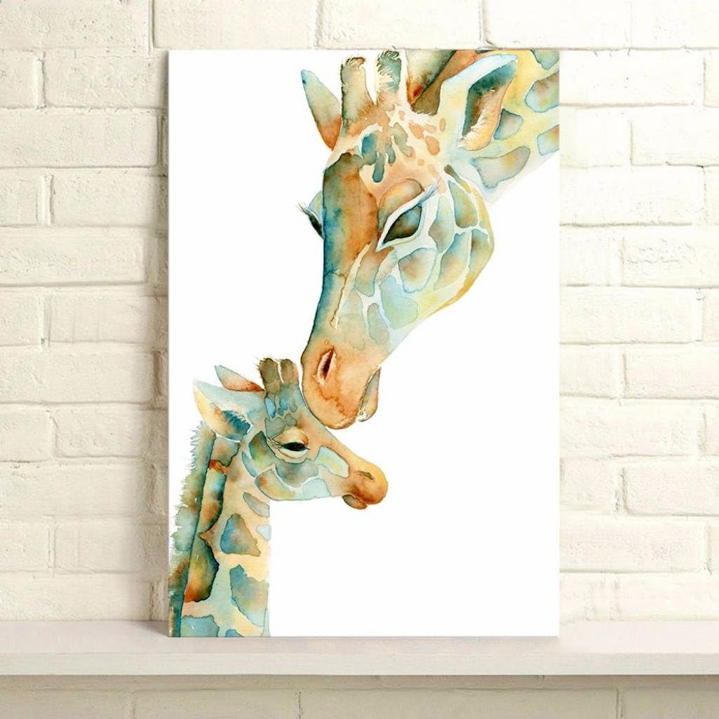 Meiyuan Creative Giraffe Canvas Art Print Oil Painting Office Living Room Bedroom Decor Wall Stickers Murals