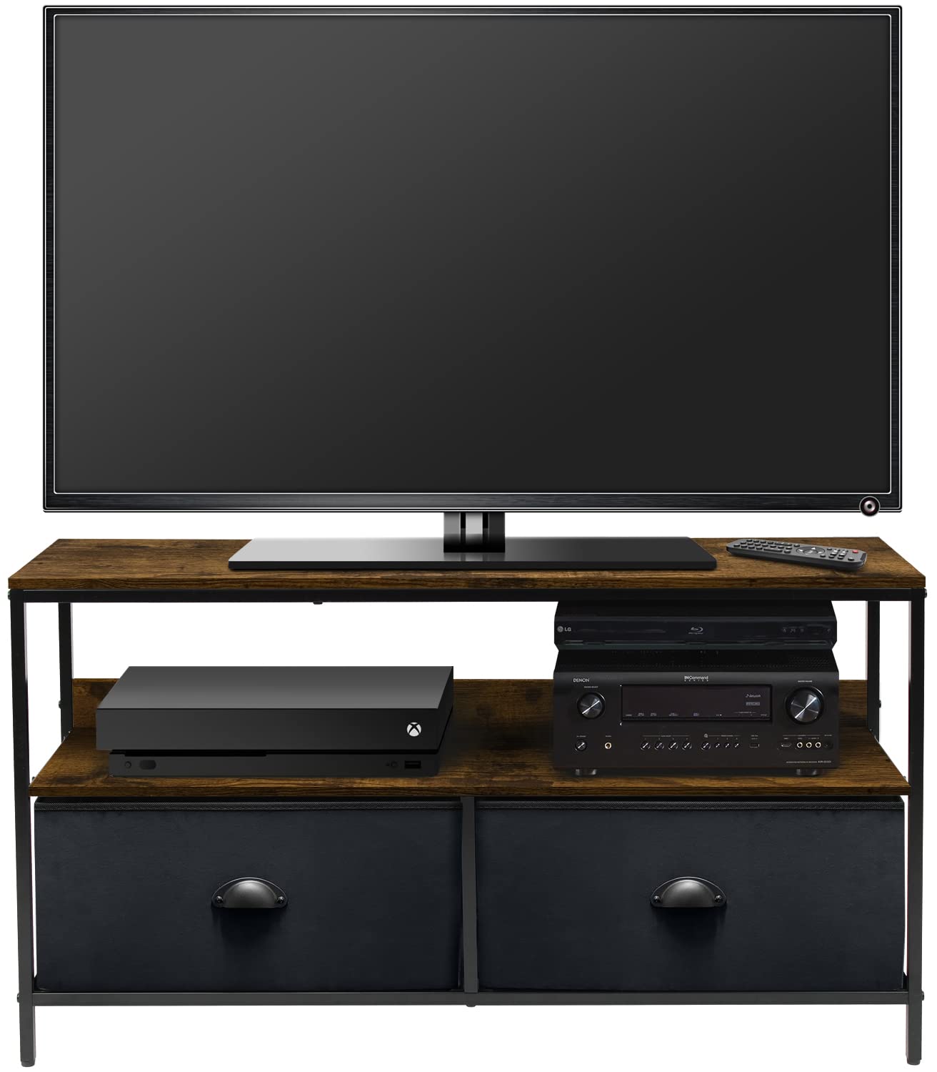 Sorbus TV Stand Dresser with 2 Drawers Television Riser Chest with