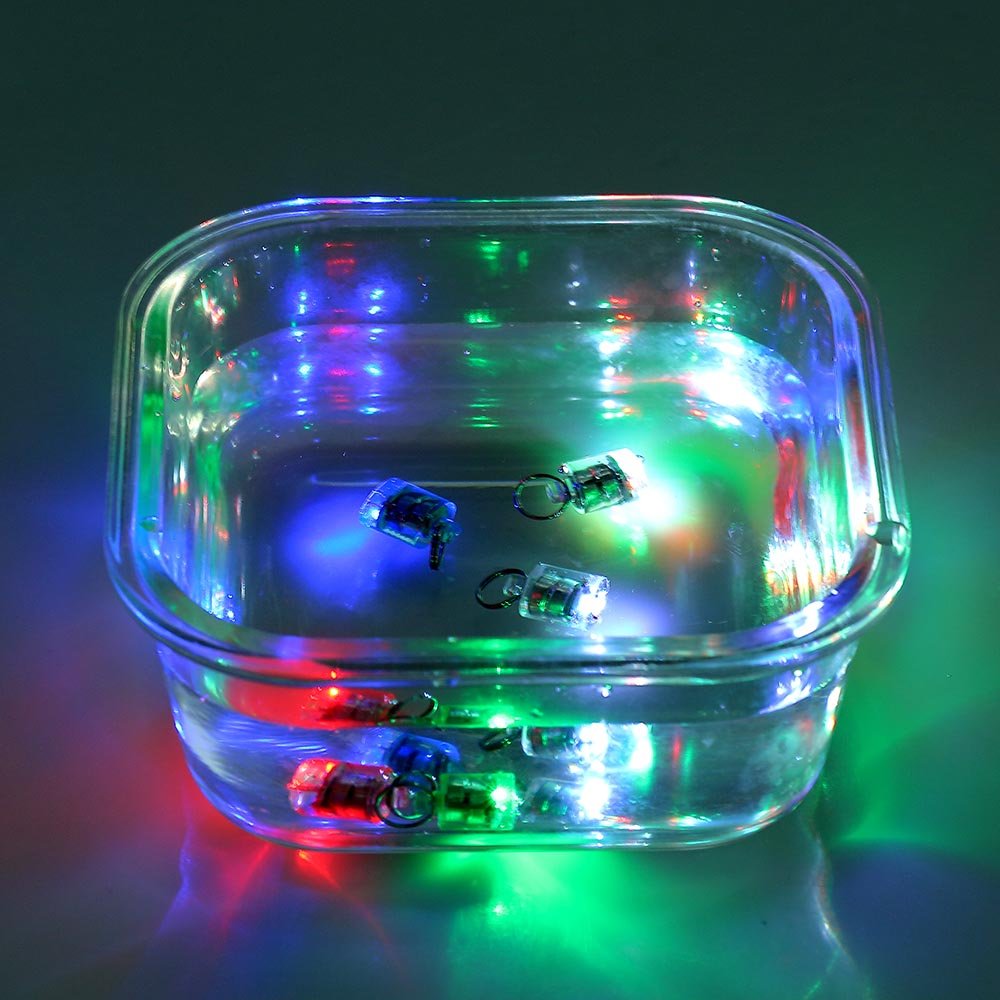 LED Light Bait Podwodny Zestaw Przynęt Wędkarskich Aktywowane wodą Głębokie Krople Migające światła 5 Sztuk ze Schowkiem do Wędkowania