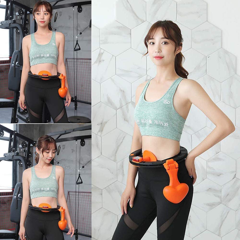 Principianti Auto-Spinning Pallacanestro, Regolabile Slimming Esercizio Intelligente di conteggio Loop, Hula Hoop Staccabile Perdita Fissa di Peso Attrezzature per Il Fitness