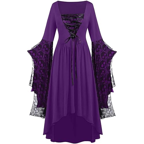 Halloween Costumes Woman 2024 Plus Size Gothic Dress Lady Darkness Costumes Witch Dress Vintage Halloween Outfits