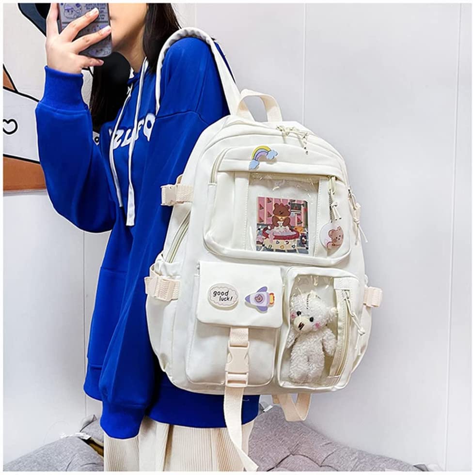 Kawaii-rugzak met Kawaii-pin en accessoires, schattige