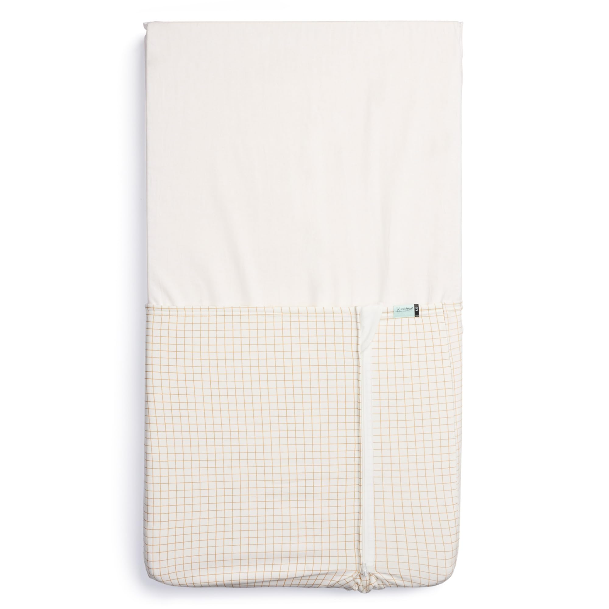 ergoPouch - Organic HugMe Blanket 1.0/2.5 TOG - Caramel Grid