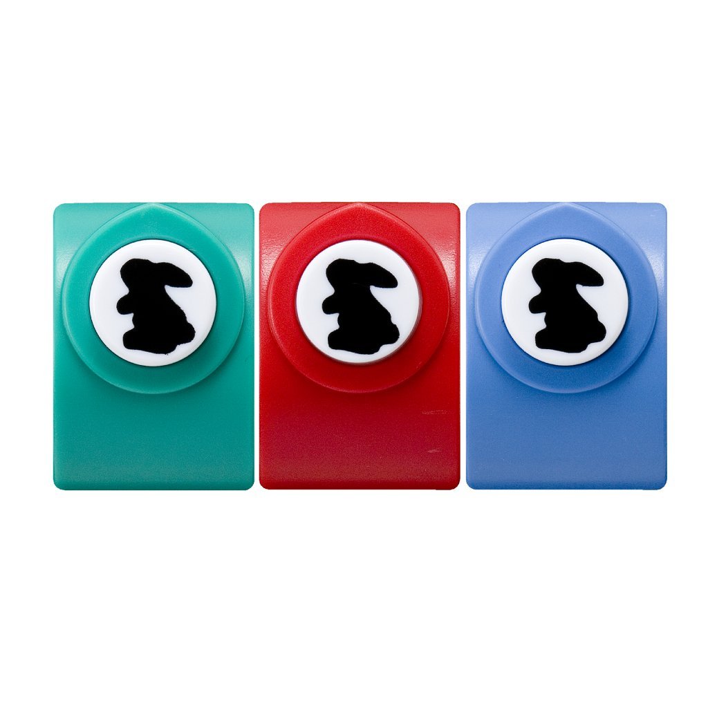 Amazon | サンノート クラフトパンチ うさぎ 1013 3色×各2個セット