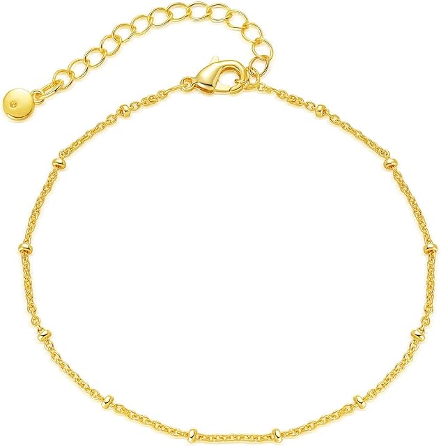 Jewlure 18K Gold Plated Bracelet, Women's Paperclip Chain With Freshwater Pearl Bracelet, Stackable And Adjustable Bracelet For Women's Birthday, Valentine's Day, Party Gift