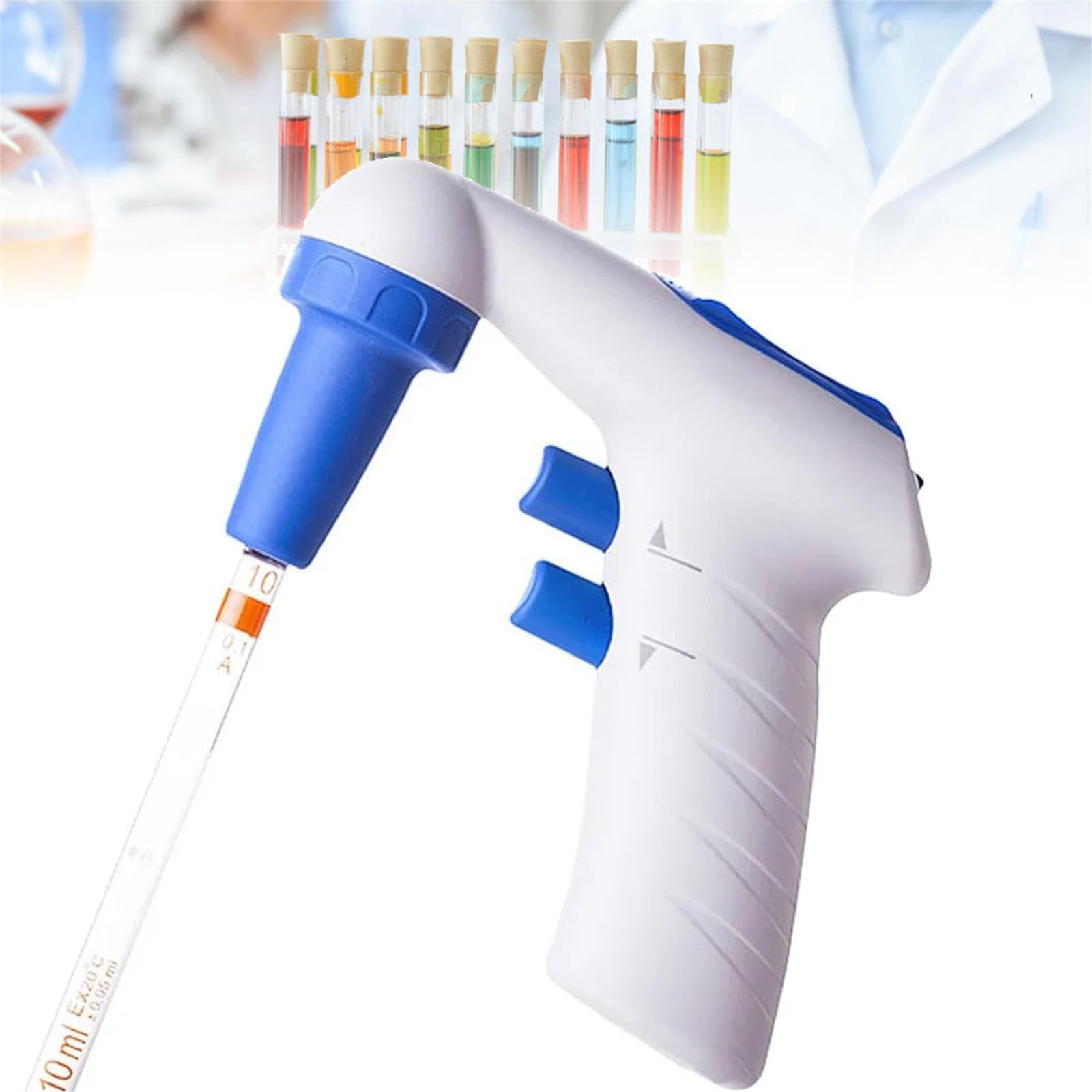 Regolatore elettrico per pipette da laboratorio, attrezzatura automatica per pipette, 2 modalità, velocità regolabile, capacità 0,1-200 ml, perfetto per centri di ricerca e laboratori