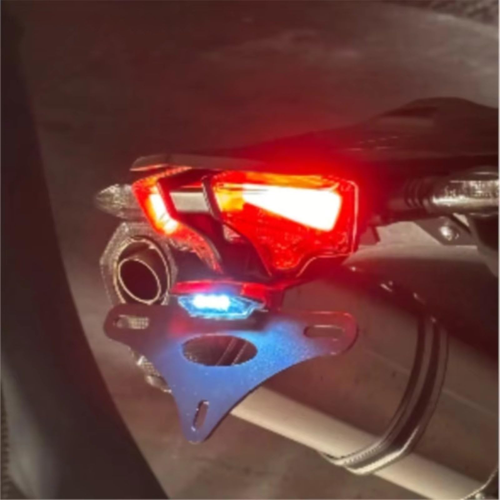 Moto Center Mount Staffa Targa Portatarga Tail Tidy Compatibile Con YAMAHA Per YZF-R25 2014-2024 Supporto Targa Moto