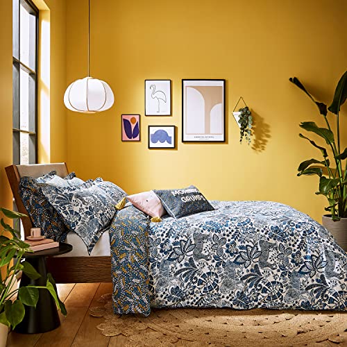 Scion Bedding - Rumble in the Jungle Duvet Cover Set Denim (Super King Size Duvet Cover Set: 260cm x 220cm)