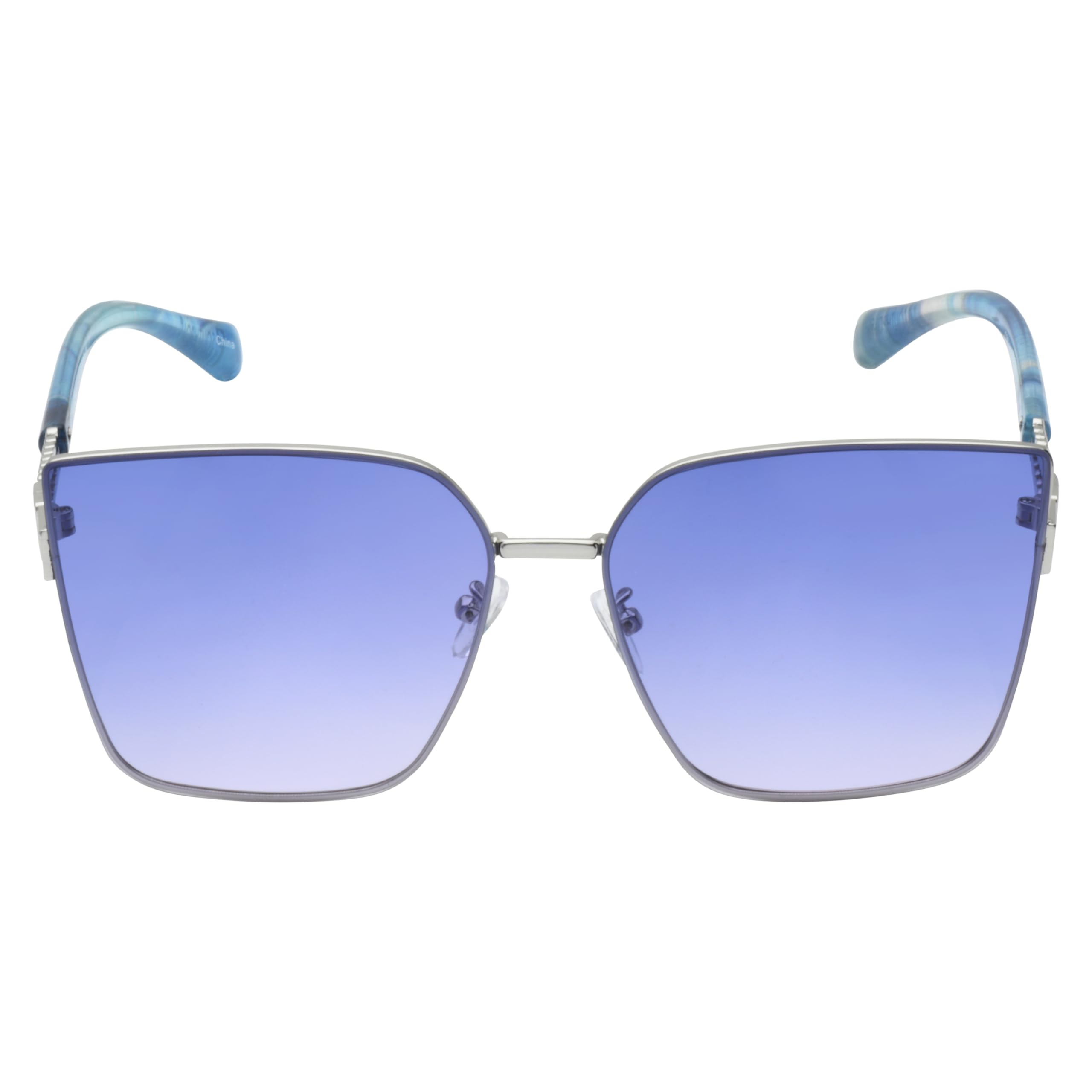 Southpole Gafas de sol cuadradas de metal para mujer, ojo de cayo