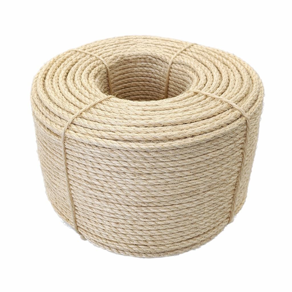 Everlasto 6Mm Natural Organic Sisal Decking Rope - Various Lengths (6Mm X 220M)