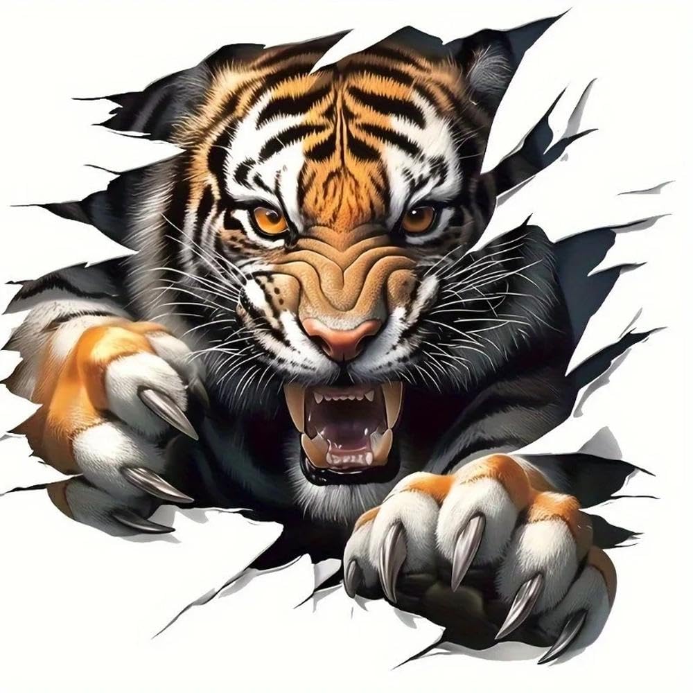 Tiger Vinyl Sticker Waterproof Decal for Cars Motorcycles Phones Laptops Windows Bottles Trucks