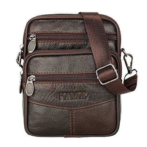 Sencillo Vida Bolso de Hombro Bolsos Cruzados de Cuero Bolso Bandolera Hombre Hombro Bolso Mochila Práctico Bolso de Mensajero Maletín bolso de negocios Bolso De mano