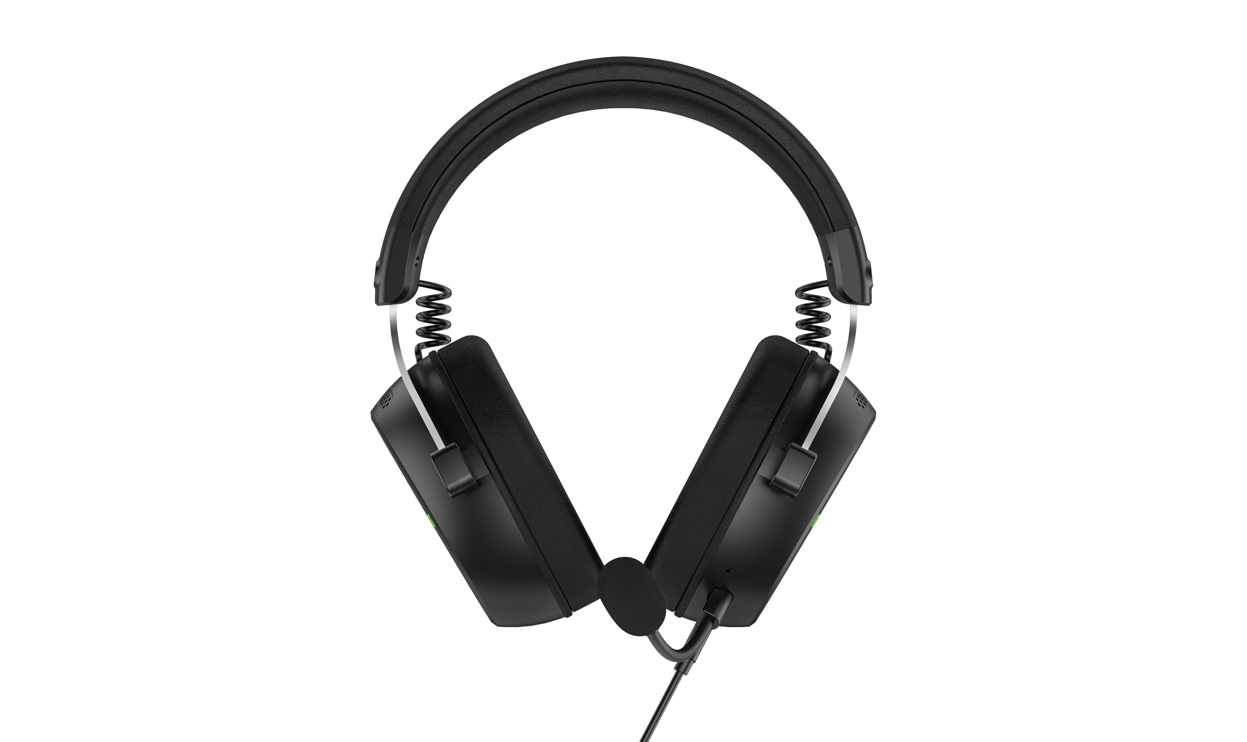 HATOR Hypergang 3 USB Gaming-Headset – Hi-Res Audio, 7.1 Surround Sound, 53mm Treiber, Bluetooth, abnehmbares Mikrofon, USB-C, RGB – für PC, PS5, Schwarz