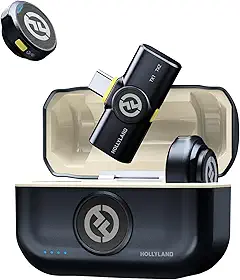 Sistema Microfone Duplo Hollyland Lark M2 Duo Wireless 2 Pessoas Conector USB-C