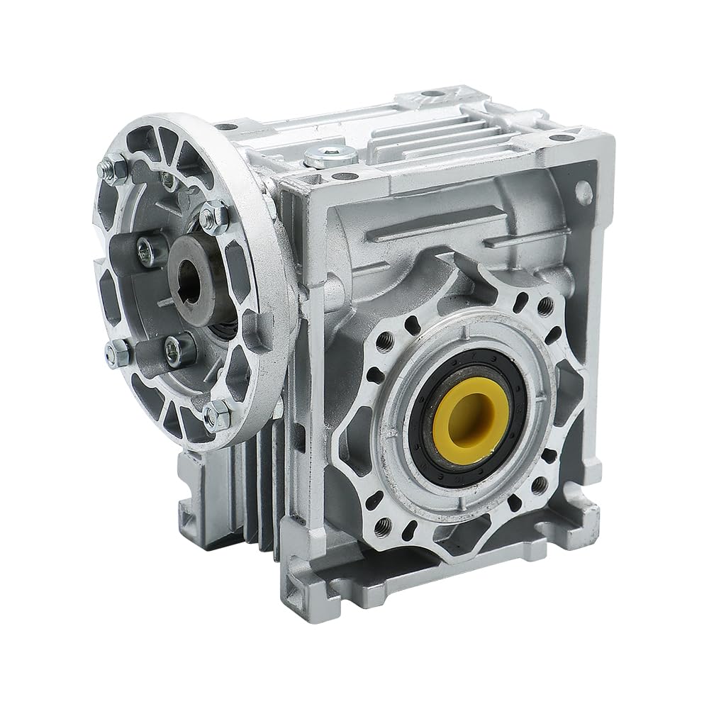 Silnik Krokowy, NMRV040 Reduktor przekładni ślimakowej z uziemionym kołnierzem IEC 71B5 71B14 63B5 63B14 56B5 i 9mm 11mm 14mm otwór wału wejściowego 18mm na zewnątrz(Ratio 60,71B5 Flange)