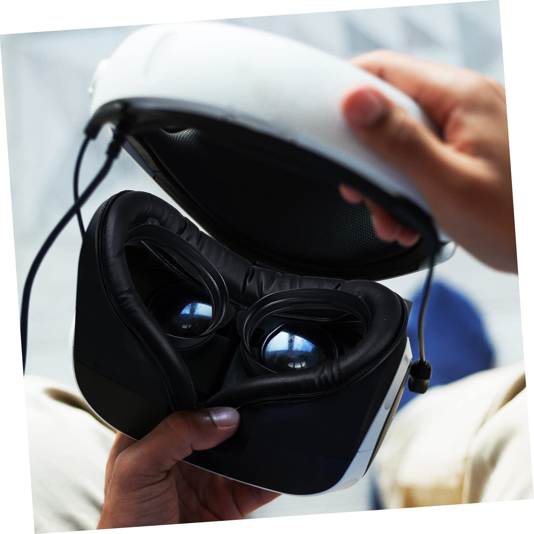 LABRIMP Accessori Protezione Lenti per VR con Maschera Sostitutiva e Telaio Magnetico Compatibile con Installazione Facile e Protezione per Lenti VR