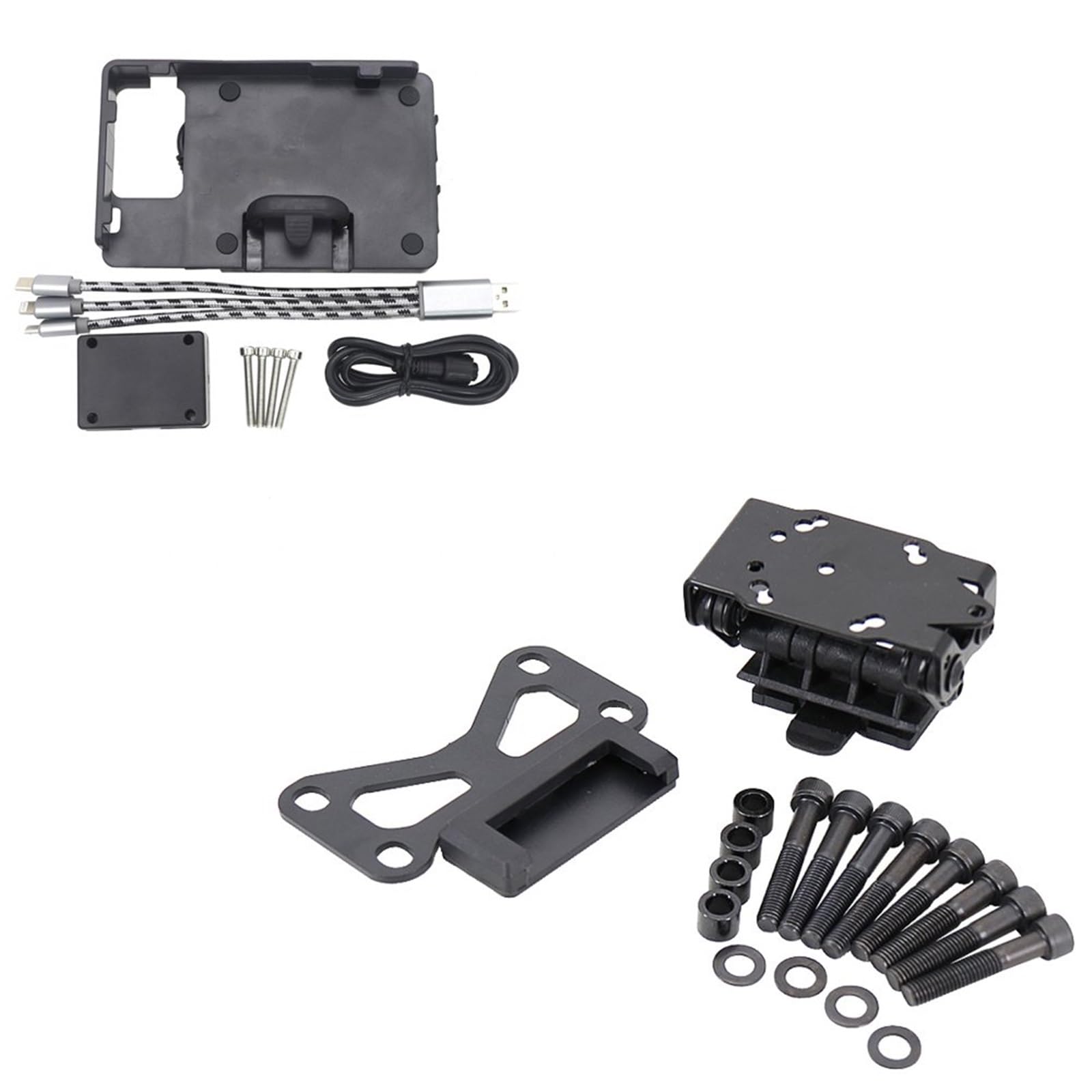 Support de moto et plaque de navigation GPS anti-vibration BMW - 4
