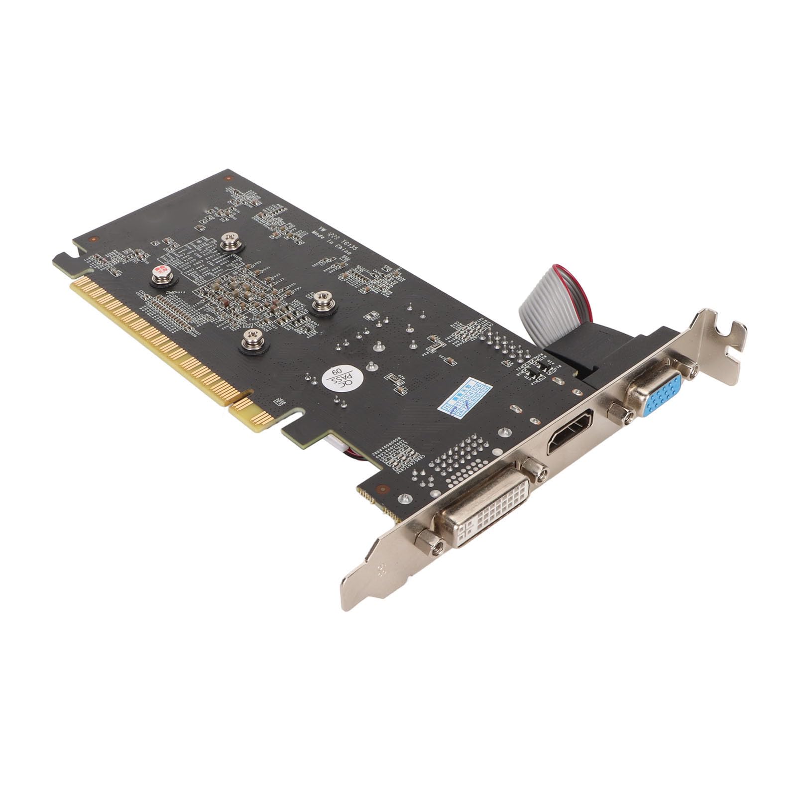 Tarjeta Gráfica GT730 4G DDR3 de 128 bits, Tarjeta de Vídeo para Juegos de Escritorio con Salida DVI VGA HDMI, PCI Express 2.0 X16, con Ventilador de Refrigeración