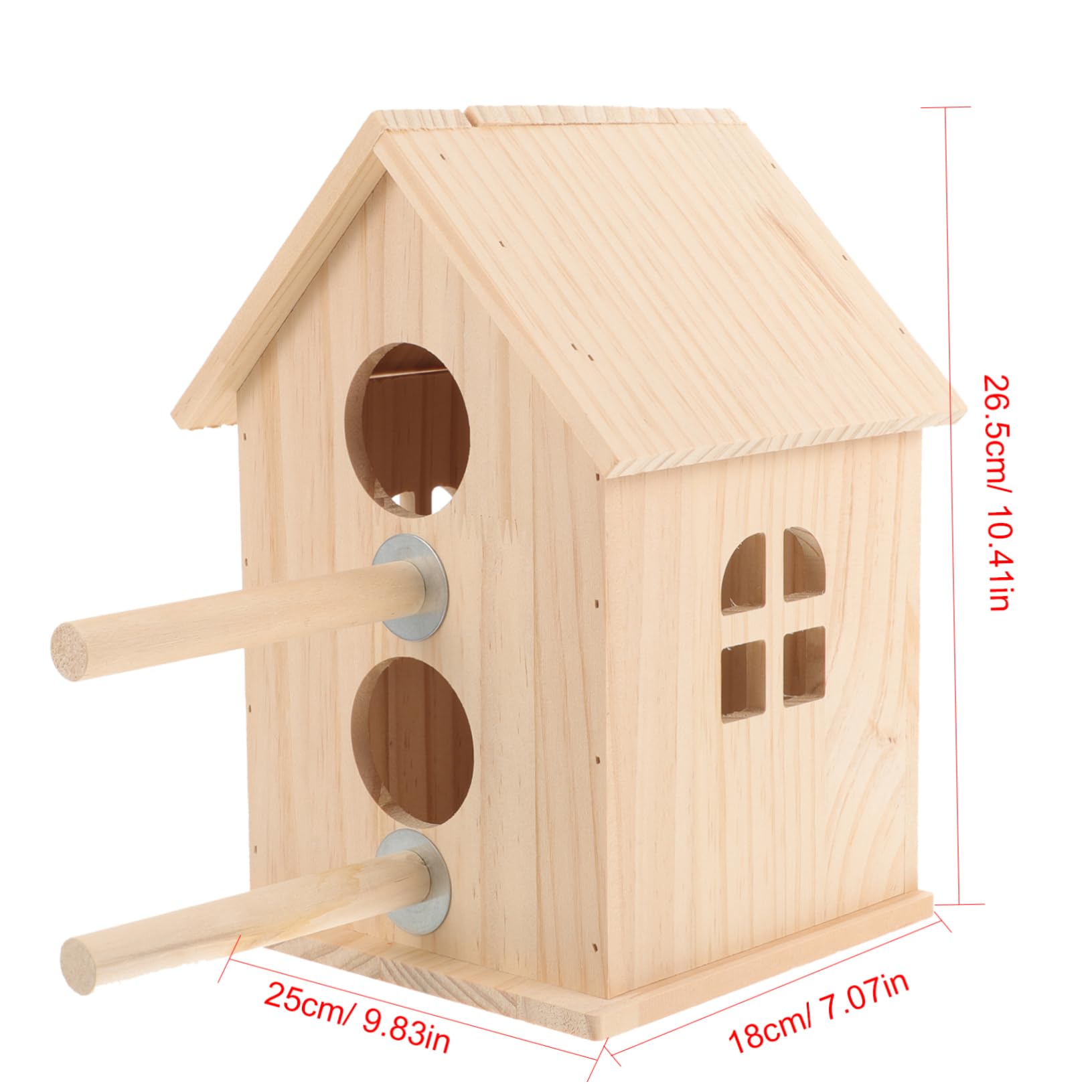 Caja Nido de Madera para Cría de Aves, Pequeño Refugio