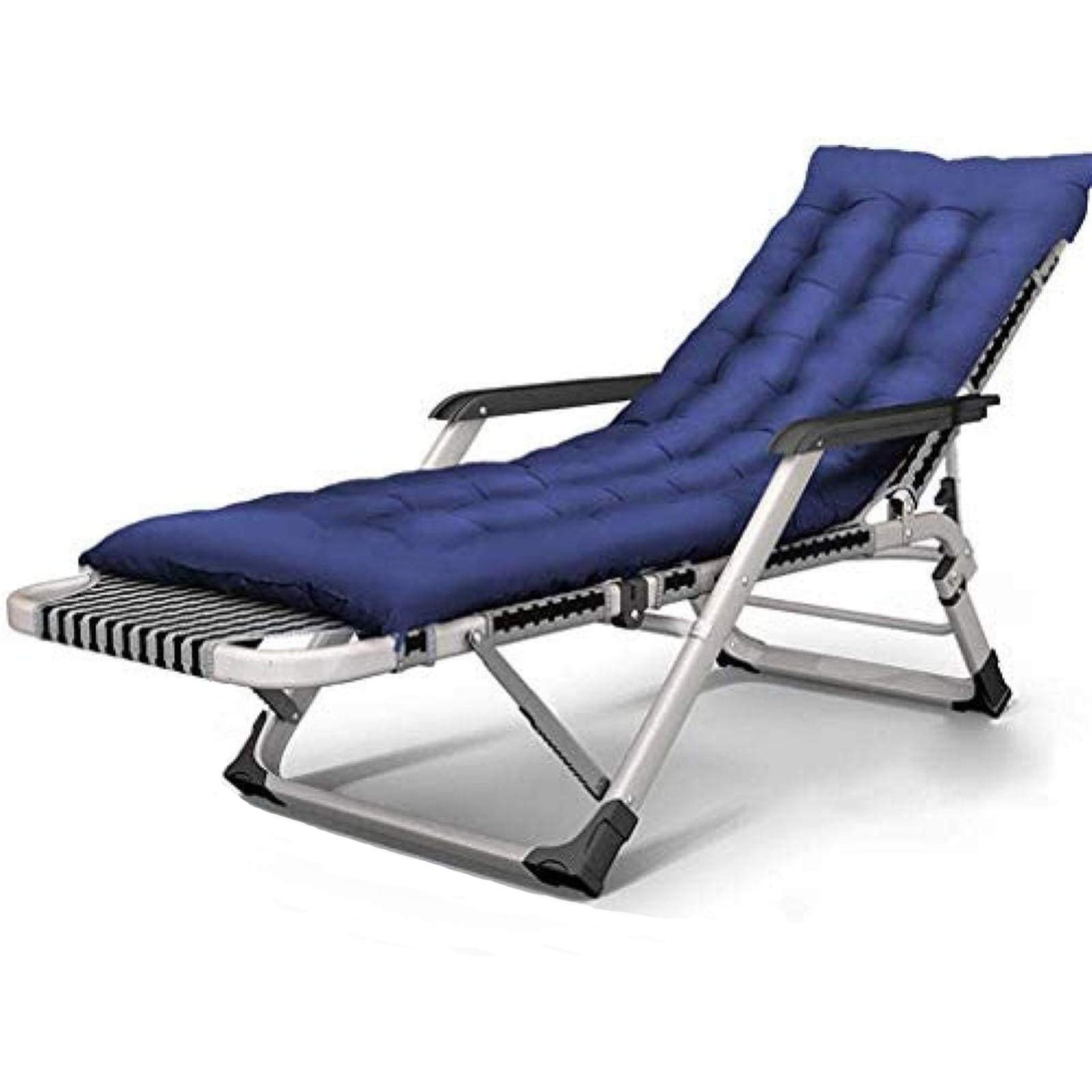 Chaise pliante légère et durable de jardin et plage, modèle pliable anthracite