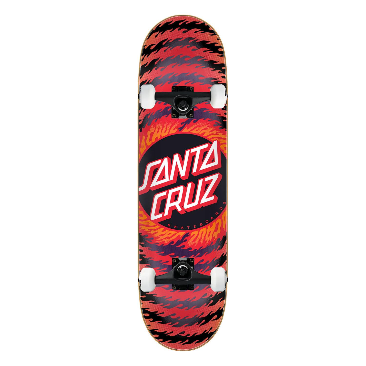 Santa Cruz Skateboard Assembly Flame Ringed Dot 8.5