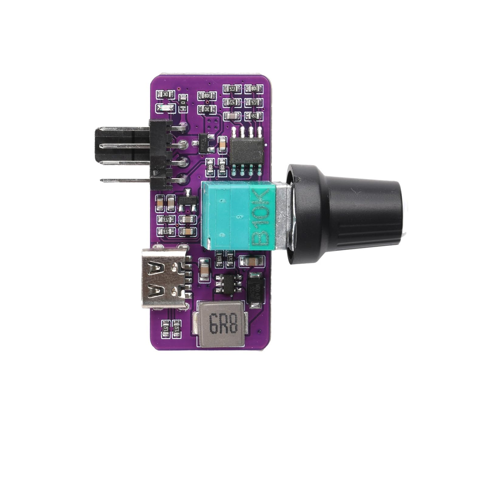 Compactly 4Wire Fan Controller with Precisely Speed Control for Builds 5V to 12V Speed Regulator Module Quiet Computer Fan Regulator