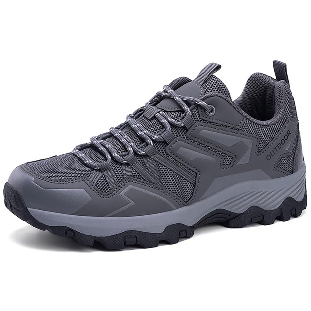 Chaussures de Randonnée Escalade pour Homme Femme Chaussures de Randonnée en Plein Air Imperméable Antidérapant Bottes de Trekking Promenades Voyages Sneakers (Wan-D31, 46EU)