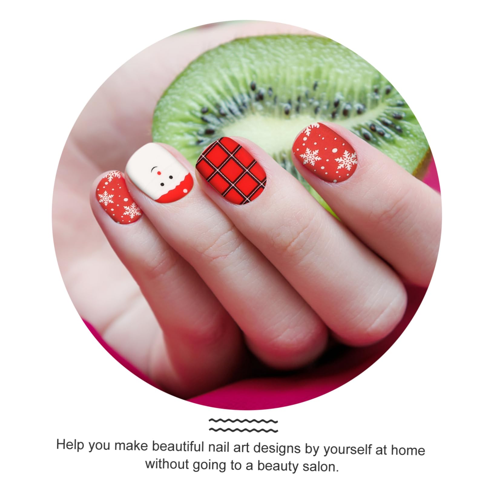 Ipetboom 3 Set Adesivi Natalizi Per Nail Art Strisce Per Unghie Festivo Adesivi Per Unghie Argento Per ie Natalizi Di Halloween Natale Etichetta 8 Fogli * 3