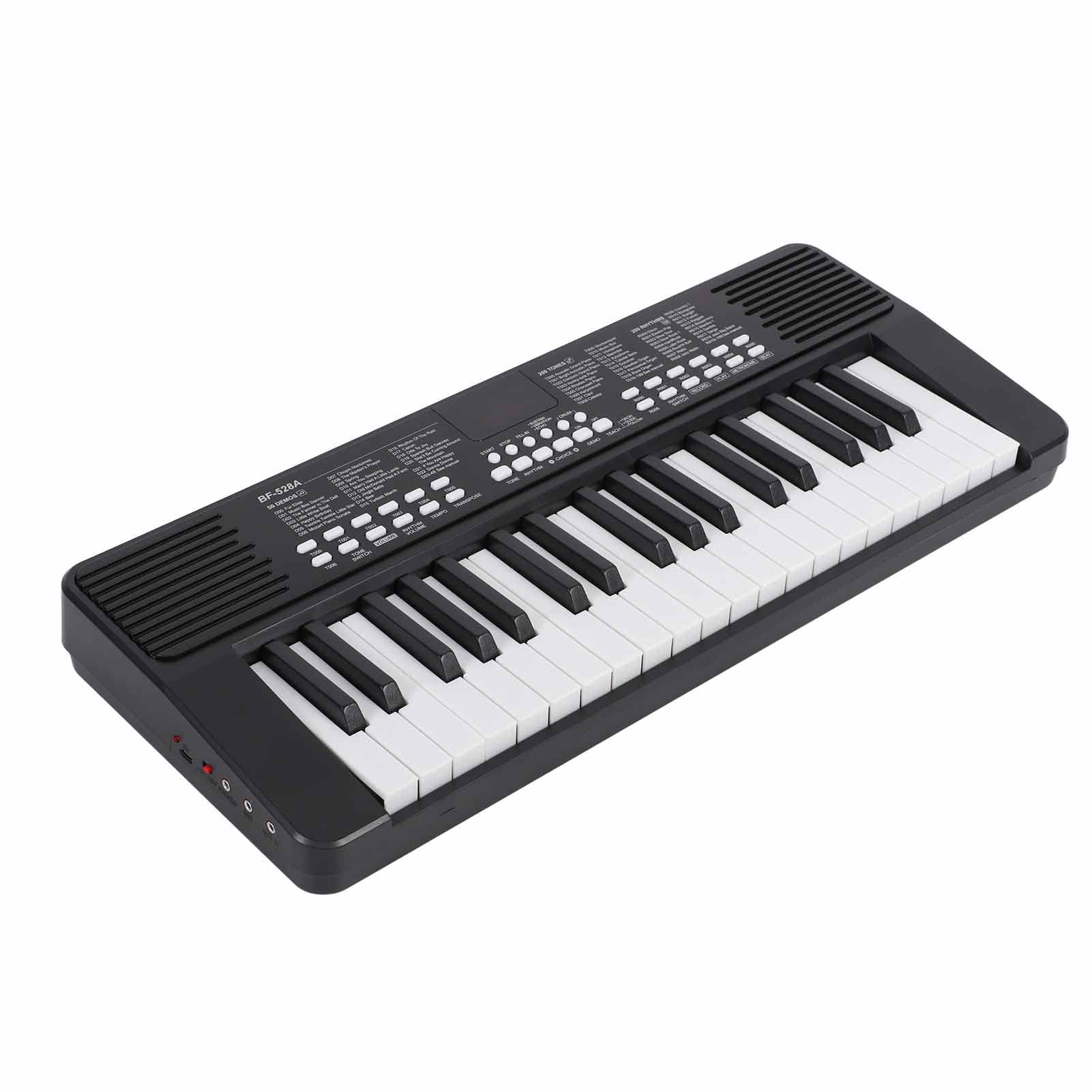 Tastiera Elettronica Portatile Tastiera per Pianoforte Elettronica Ricaricabile a 37 Tasti, Ricaricabile, Funzione Educativa, Interfaccia Multifunzione, Portatile