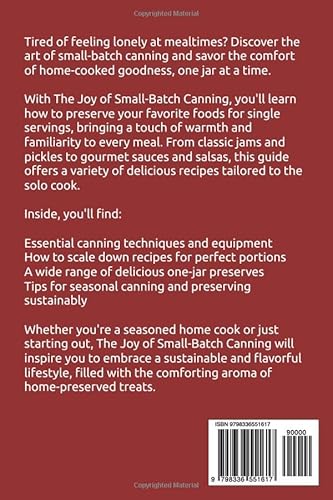 ONE JAR WATER BATCH CANNING: Single Serving Preserves for Solo Cooks