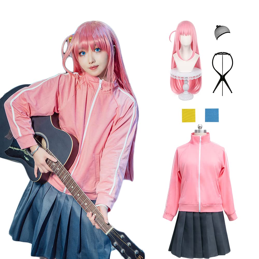 ぼっちざろっく　後藤ひとり　コスプレセット Amazon.co.jp: 後藤 ひとり コスプレ ぼっちざろっく コスプレ衣装