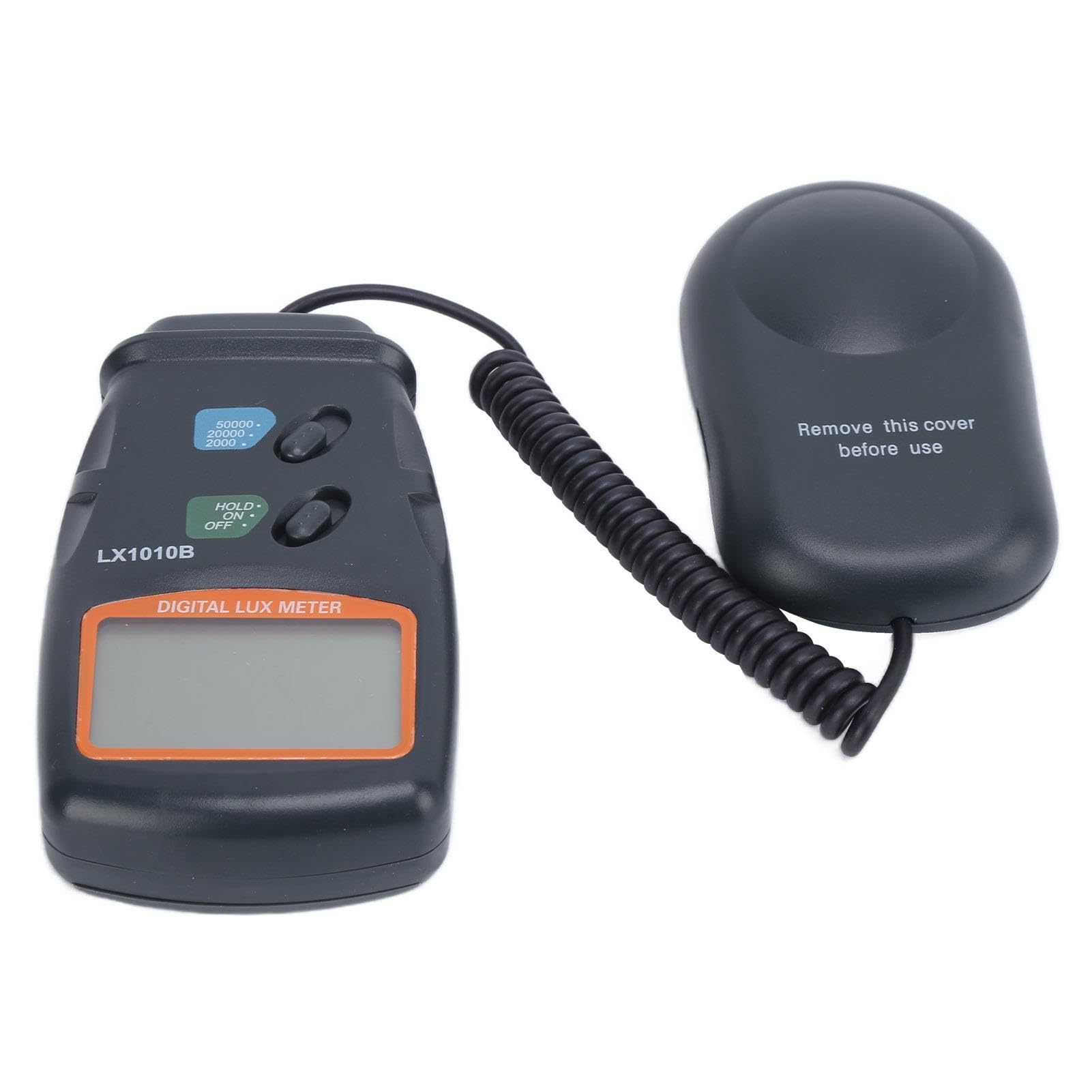 LX1010B Luxmètre Numérique, 0-50 000 Lux avec Maintien de Données, Précision ± 4%, 2 Lectures/sec, écran LCD 18mm, pour la Photographie, L'éclairage Intérieur, les Mesures de