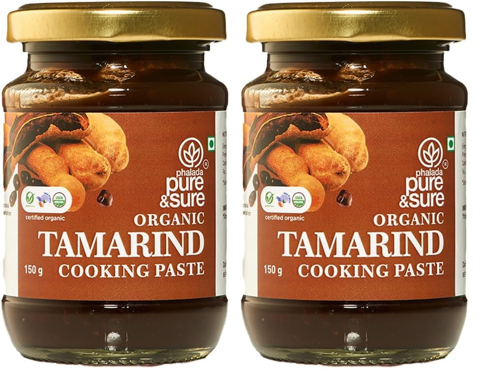 Image of Pure & Sure Organic Tamarind (Imli) Paste 150G | 100% Fresh Imli Chutney | Naturally Processed & Thick | Homemade Taste & Quality for Cooking | No Additives & Chemical (Pack of 2)